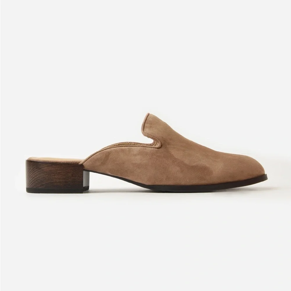 Vaneli Teja Mule - Military Suede / Brown Suede Slip-On Shoes / Size 7 - Picture 4 of 12